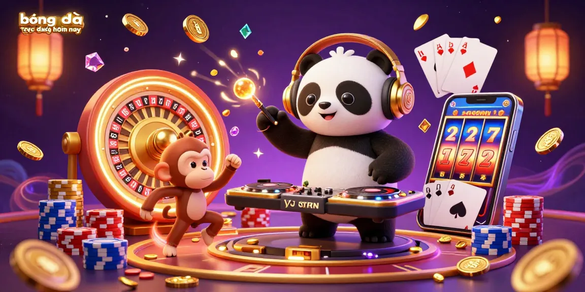 Experience the excitement of bóng đá trực tiếp hôm nay with dynamic characters celebrating in a vibrant sports betting scene.