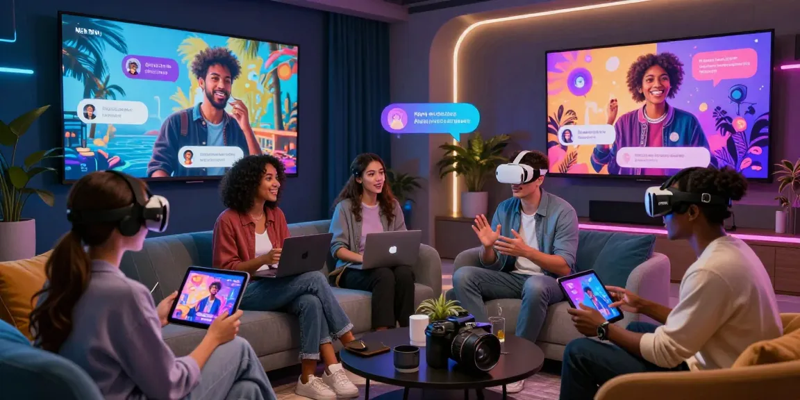Engaging nsfw ai chat interaction in a modern digital lounge, showcasing AI avatars and personalized imagery.
