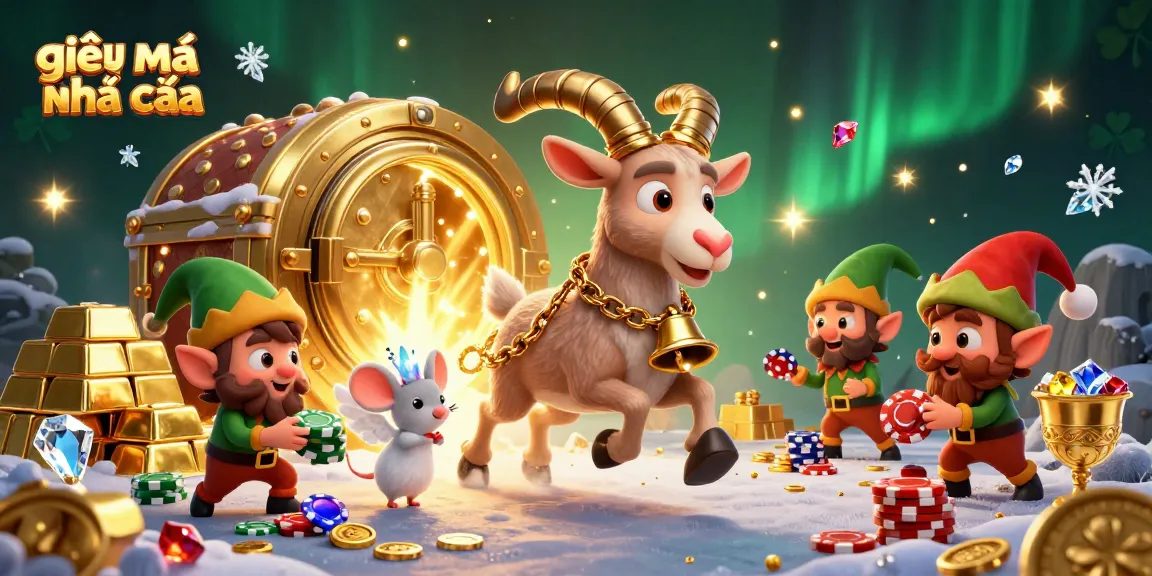 Play and win big with giải mã nhà cái insights in a vibrant holiday-themed casino setting.
