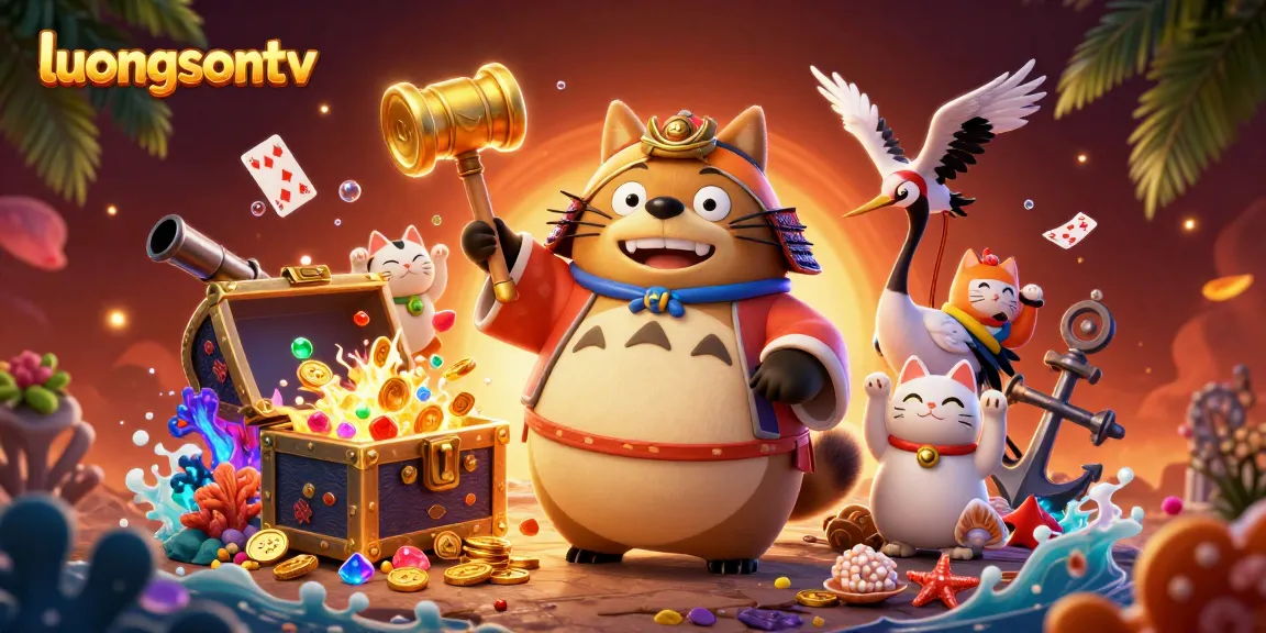 Experience winning moments with luongsontv's vibrant 3D gambling scene.