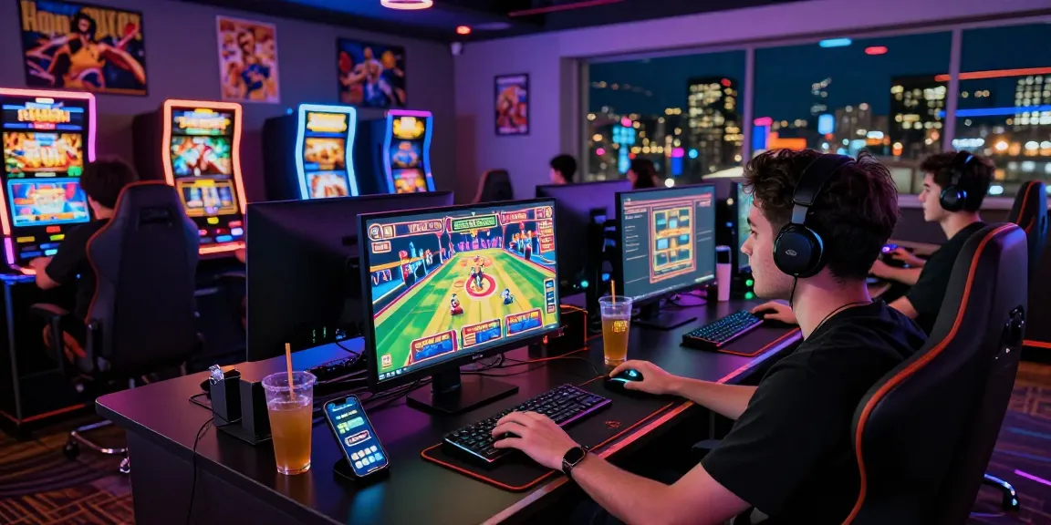 Dynamic online gaming atmosphere at https://xx88.se.net/ showcasing vibrant casino games and an excited gamer.