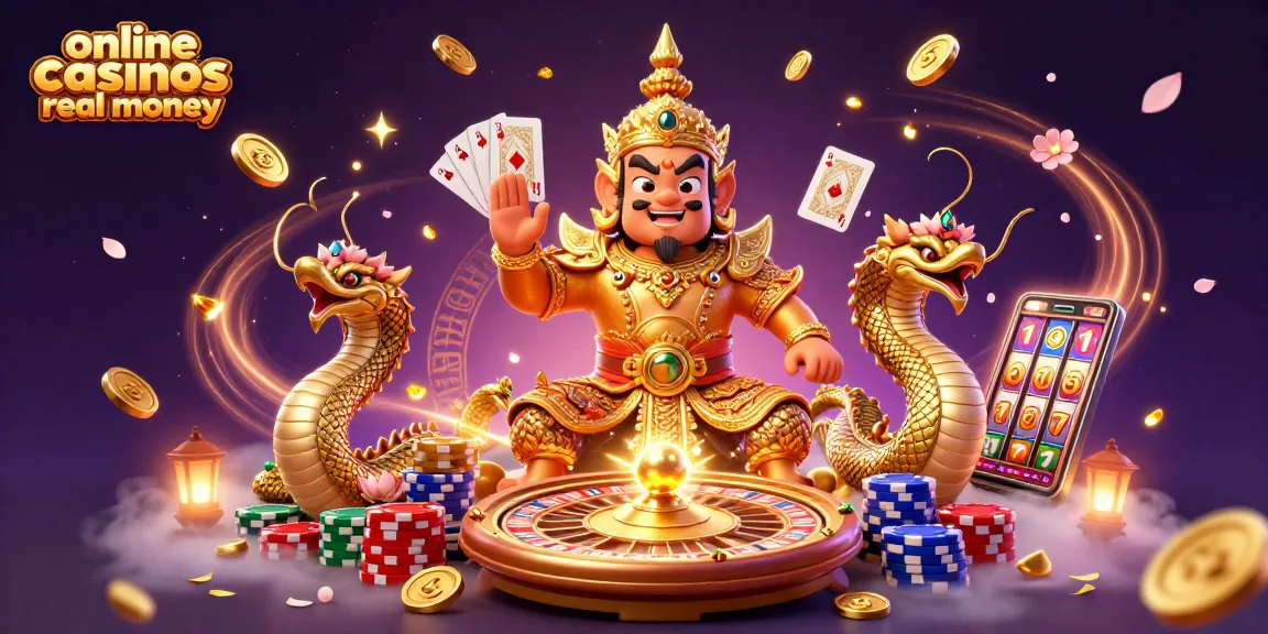 Engage in exciting online casinos real money gaming with stunning visuals of vibrant casino elements.