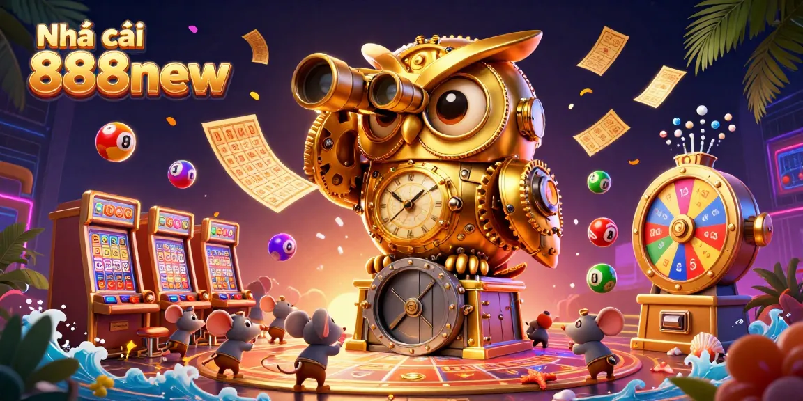 Experience the thrill of Nhà cái 888new with vibrant lottery balls and engaging casino elements.