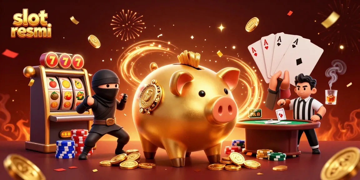 Experience thrilling action in slot resmi as characters engage in a casino showdown with vibrant game elements.
