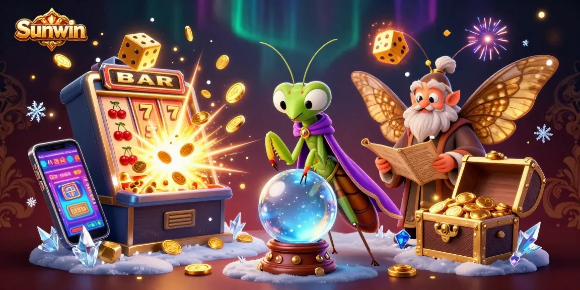 Experience the excitement of Sunwin casino games with vibrant characters and dynamic elements.