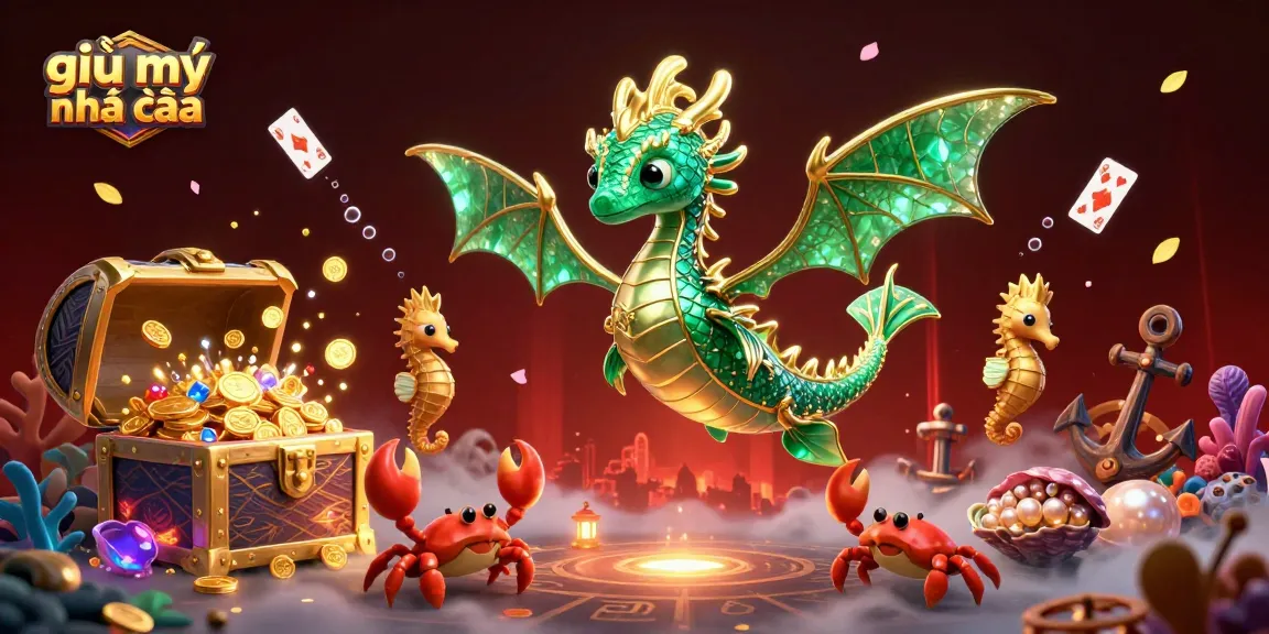 Experience the thrills of giải mã nhà cái with this vibrant underwater casino scene filled with treasures.
