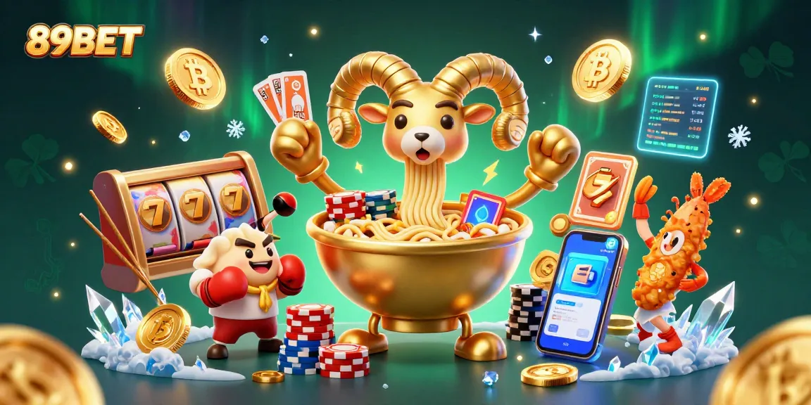 Engage with thrilling games at 89BET with dynamic characters and vibrant casino elements.